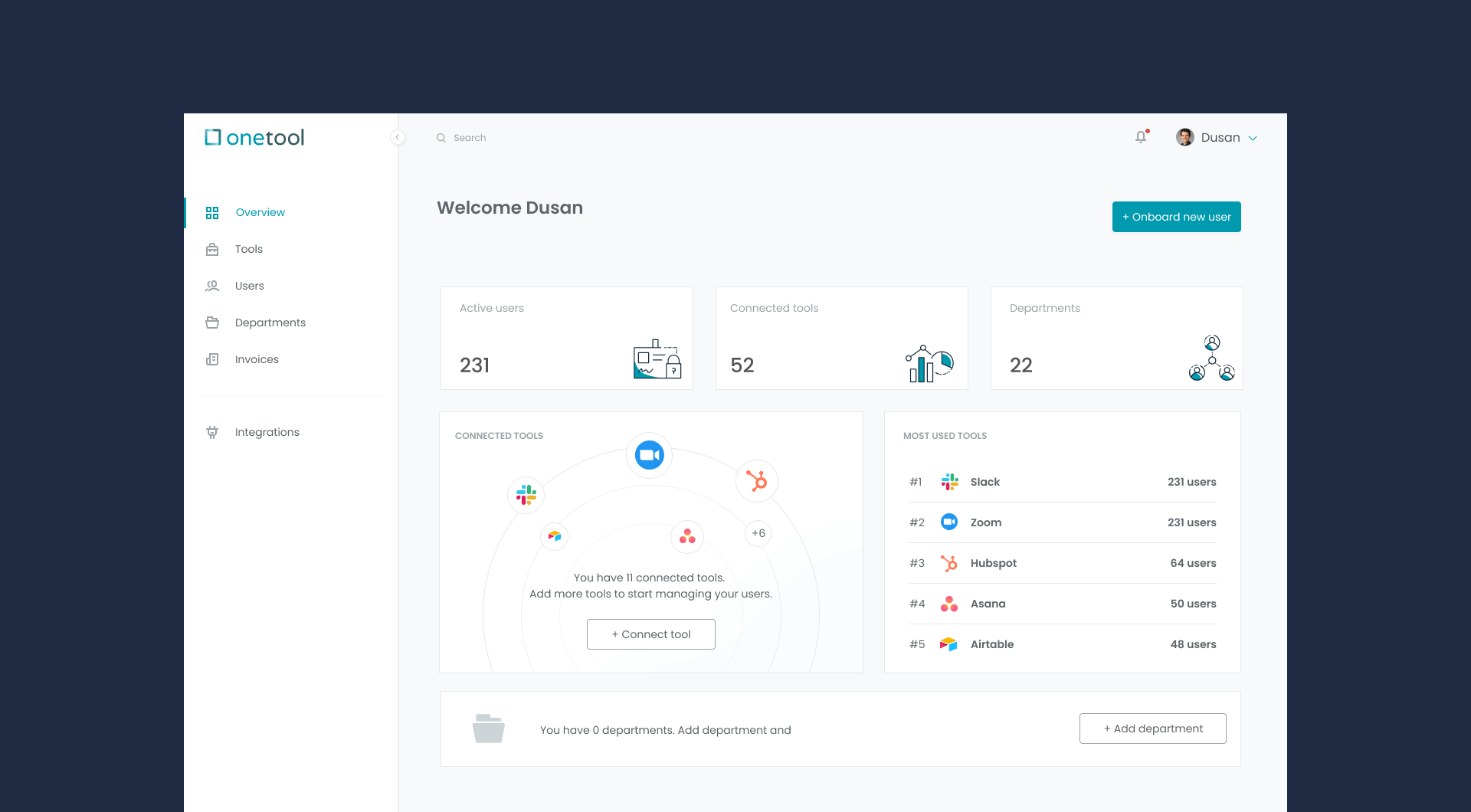 Onetool: Product & Website — screenshot