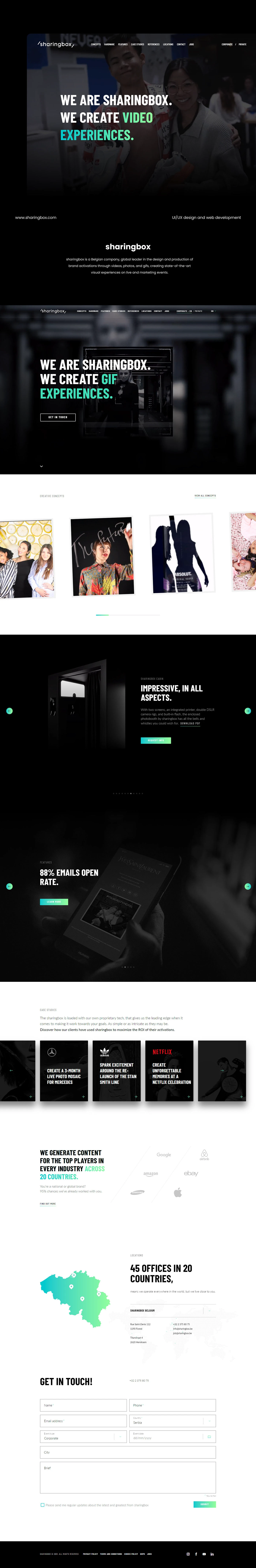 Sharingbox: Web & Campaigns — screenshot